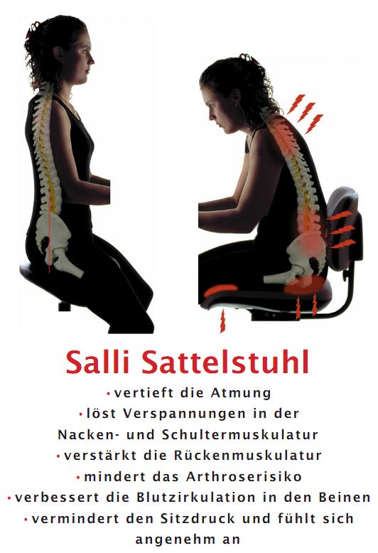 Salli Sattelstühle gesundes sitzen